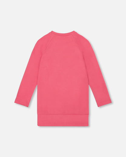 Tunic Tee With Embroidery Candy Pink-2