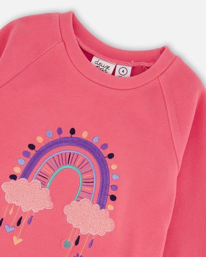 Tunic Tee With Embroidery Candy Pink-3