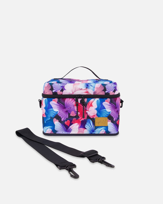 Lunch Box Black Butterfly Print-0