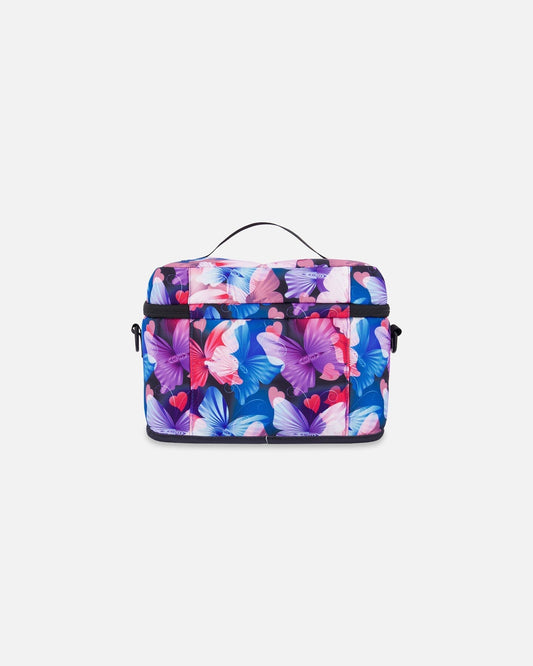 Lunch Box Black Butterfly Print-1