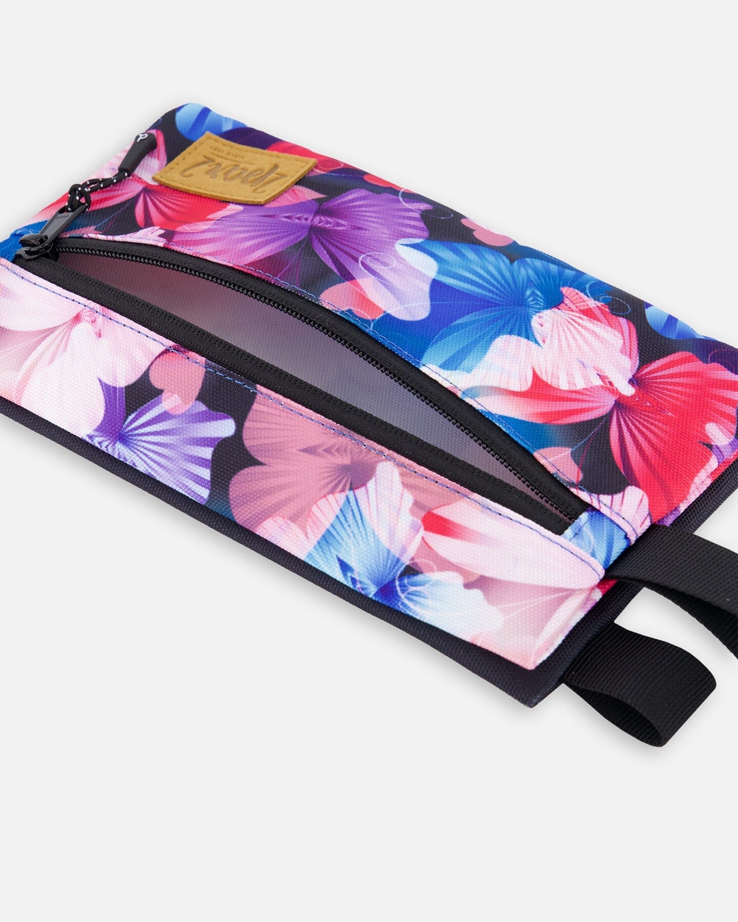 Double Pencil Case Black Butterfly Print-2