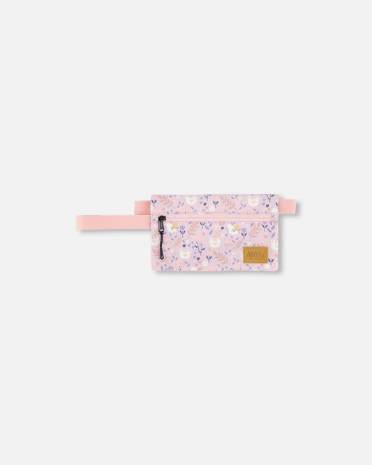 Double Pencil Case Lilac Cat Print-0