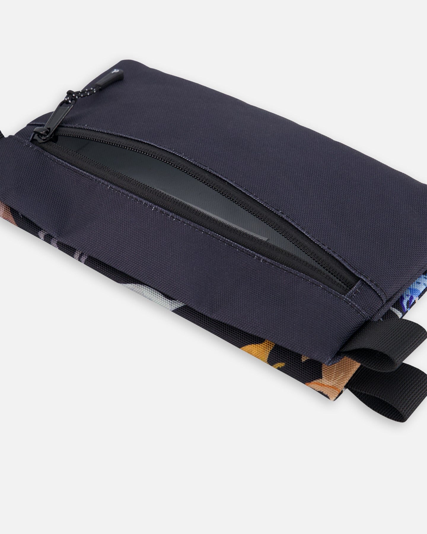 Double Pencil Case Black Dinosaur Print-3