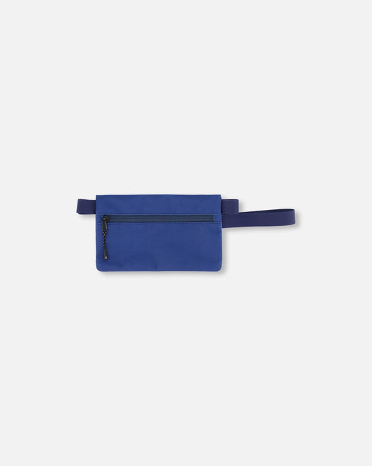 Double Pencil Case Blue Gradient Dinosaur Print-1