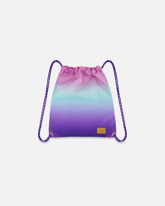 Drawstring Bag Purple Gradient-0