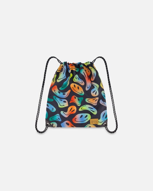 Drawstring Bag Smiley Face Boy-0