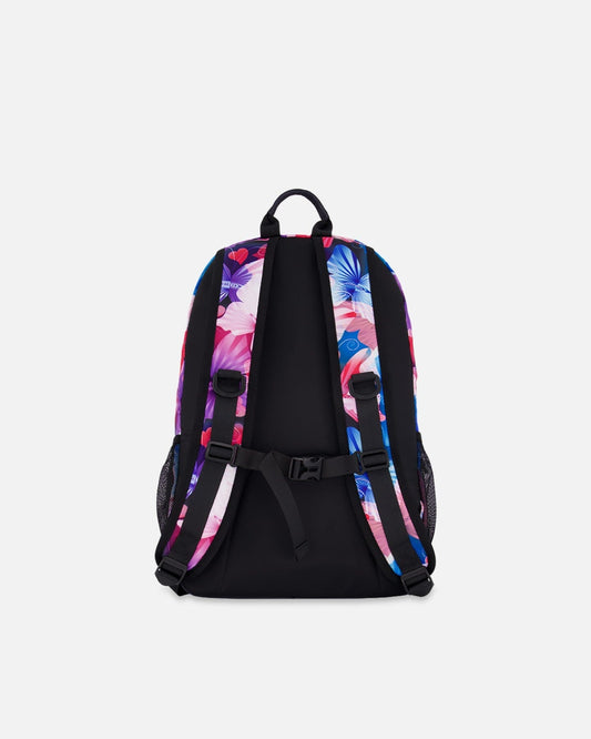 Kids Backpack Black Butterfly Print-1