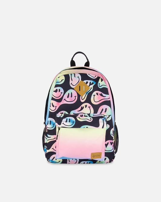 Kids Backpack Smiley Face Girl-0