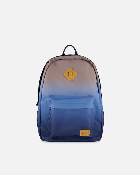 Kids Backpack Blue And Beige Gradient-0
