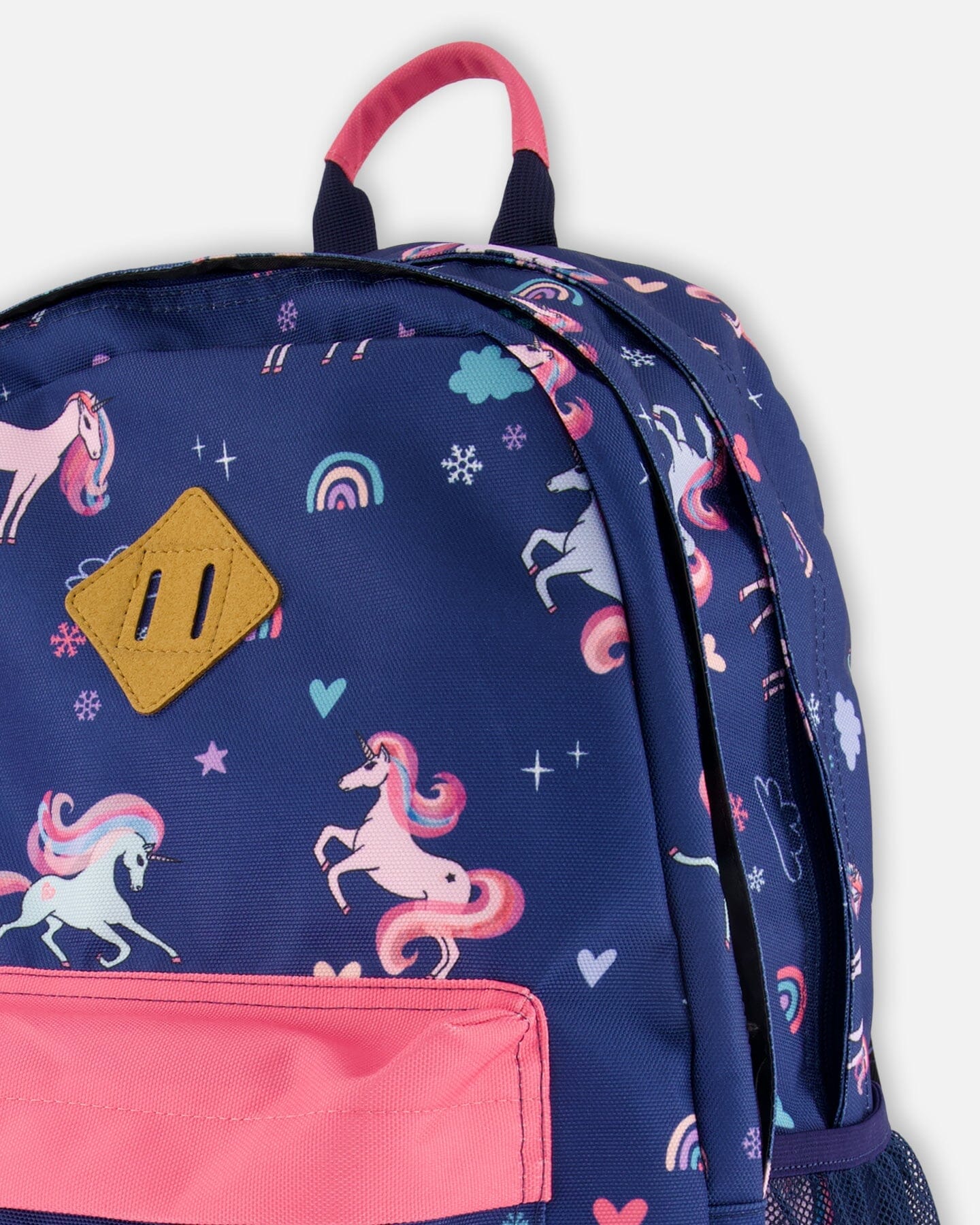 Kids Backpack Navy Unicorn Print-3