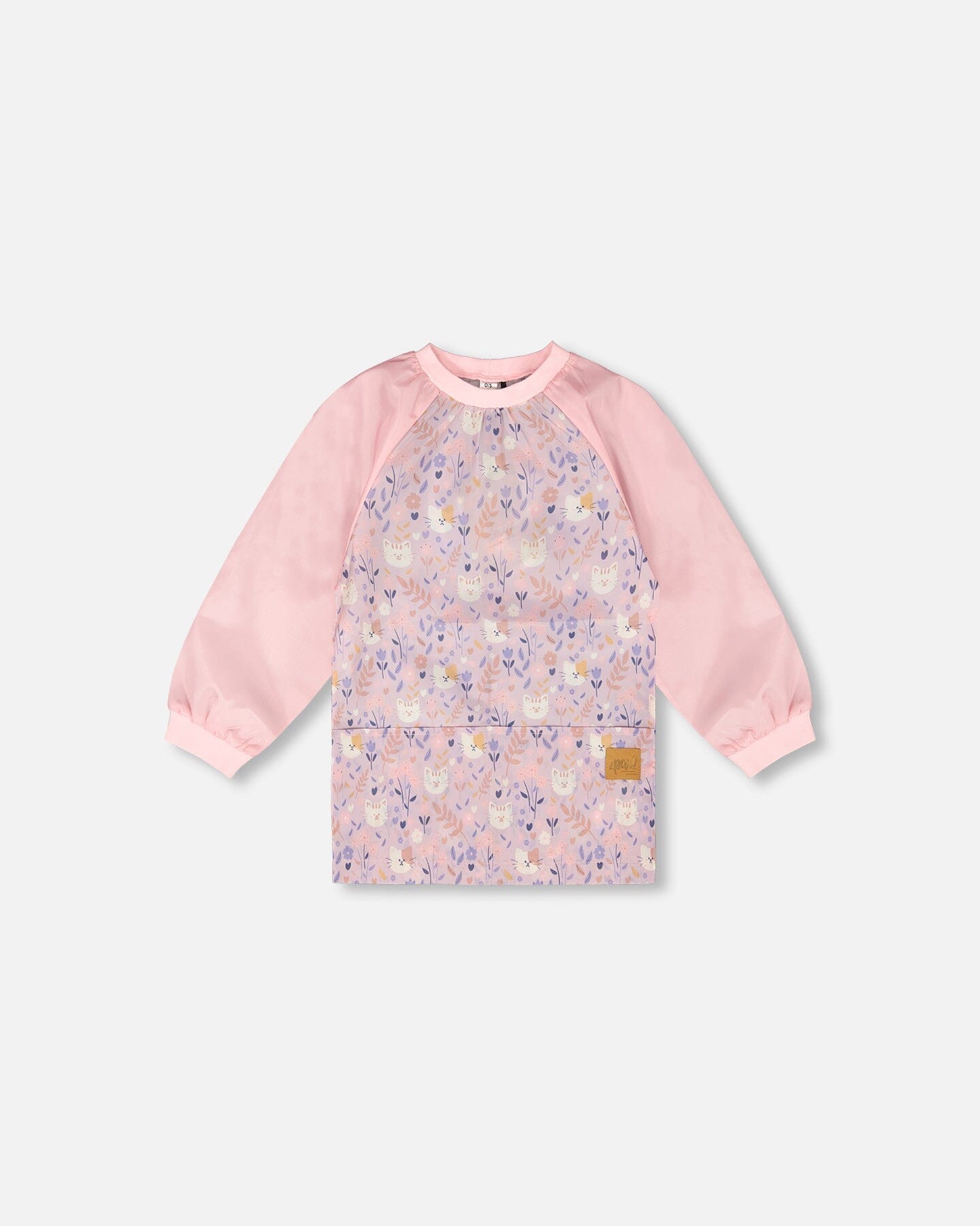 School Apron Lilac Cat Print-0
