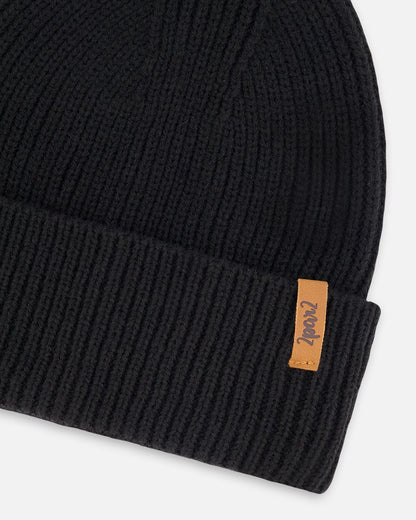 Mid-Season Knit Hat Black-2