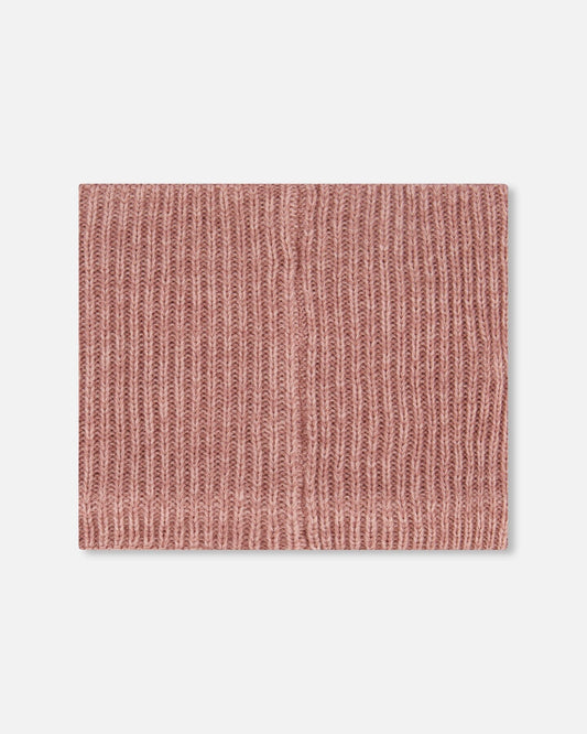 Mid-Season Knit Neck Warmer Dusty Pink-1