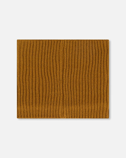 Mid-Season Knit Neck Warmer Brown Pecan-1