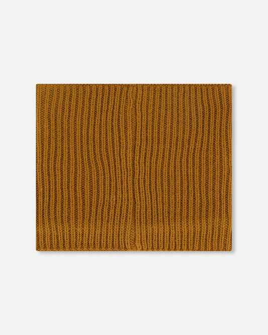 Mid-Season Knit Neck Warmer Brown Pecan-1
