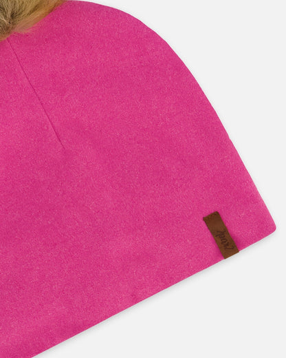 Mid-Season Jersey Pompom Hat Candy Pink-3