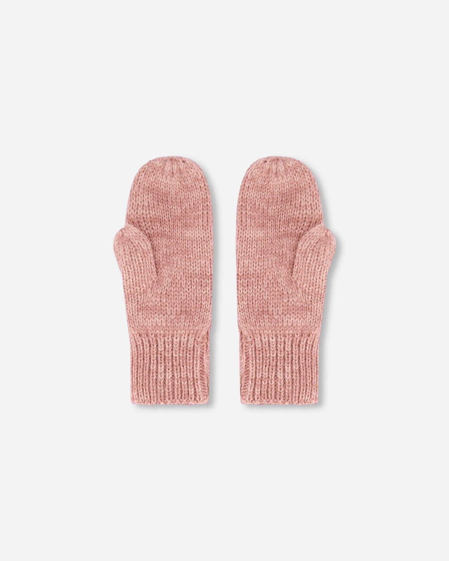 Mid-Season Knit Mittens Dusty Pink-1