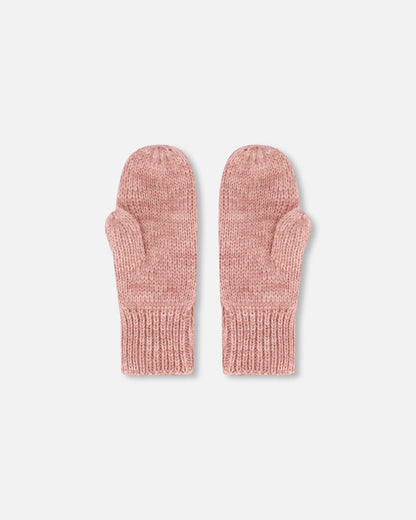 Mid-Season Knit Mittens Dusty Pink-1