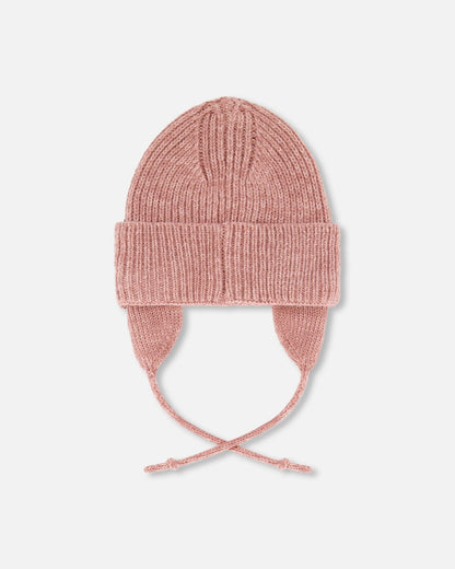 Baby Mid-Season Knit Hat Dusty Pink-1