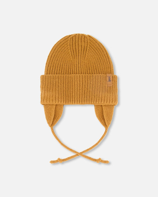 Baby Mid-Season Knit Hat Brown Pecan-0