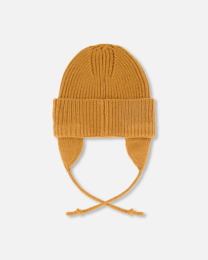 Baby Mid-Season Knit Hat Brown Pecan-1