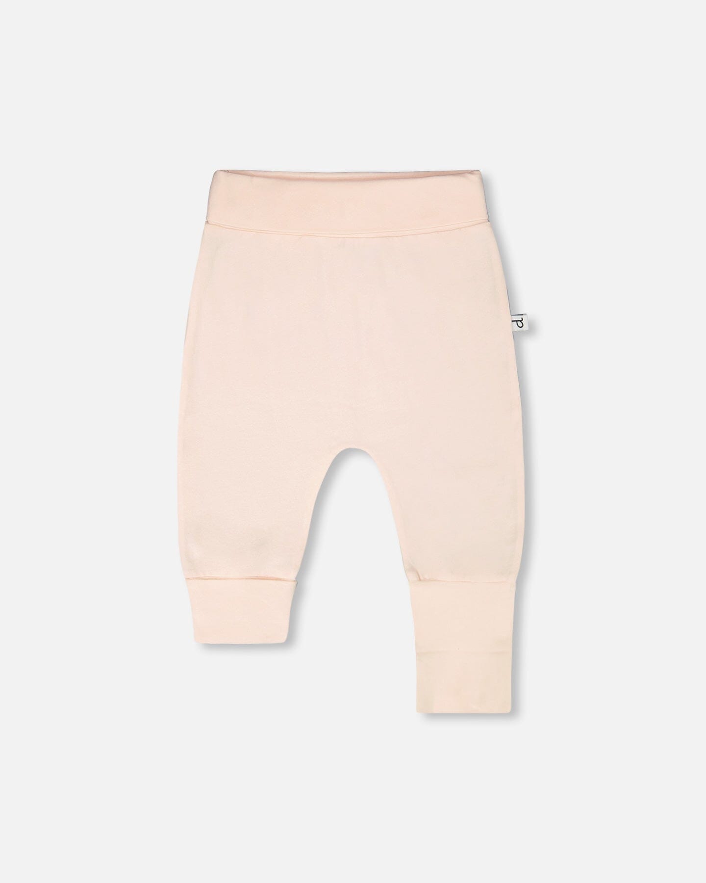2 Pack Organic Cotton Jersey Evolutive Pants Peach And Peach Deer Print-1