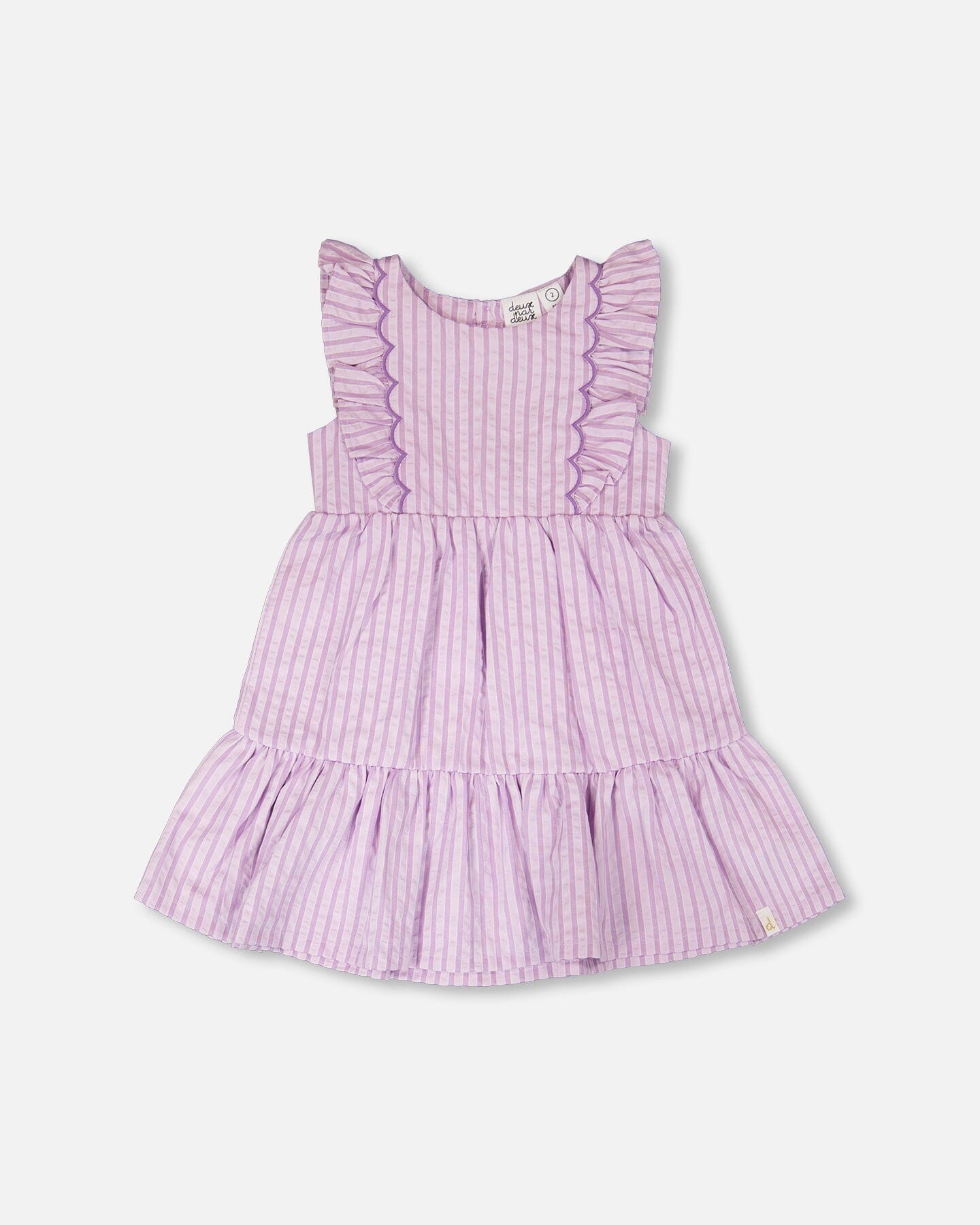 Striped Dress Lavender-0