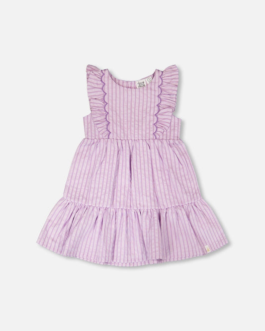 Striped Dress Lavender-0