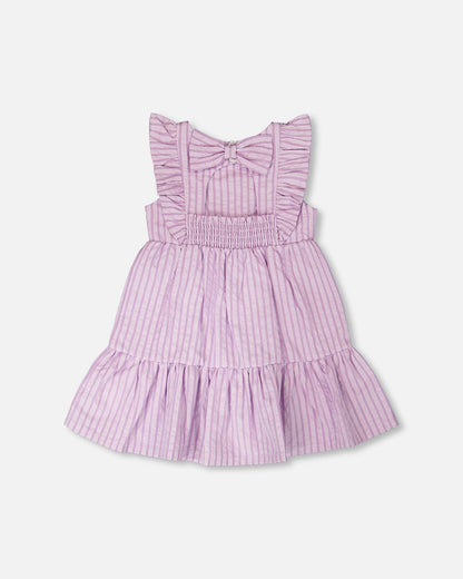 Striped Dress Lavender-4