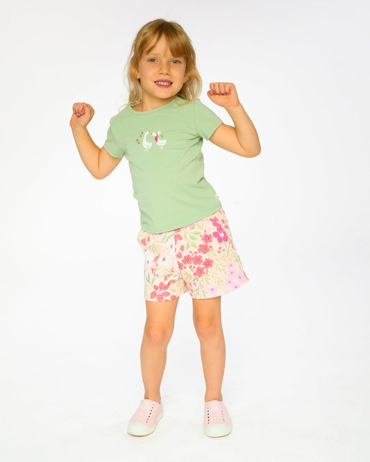 Organic Cotton Jersey T-Shirt Light Khaki Green-1