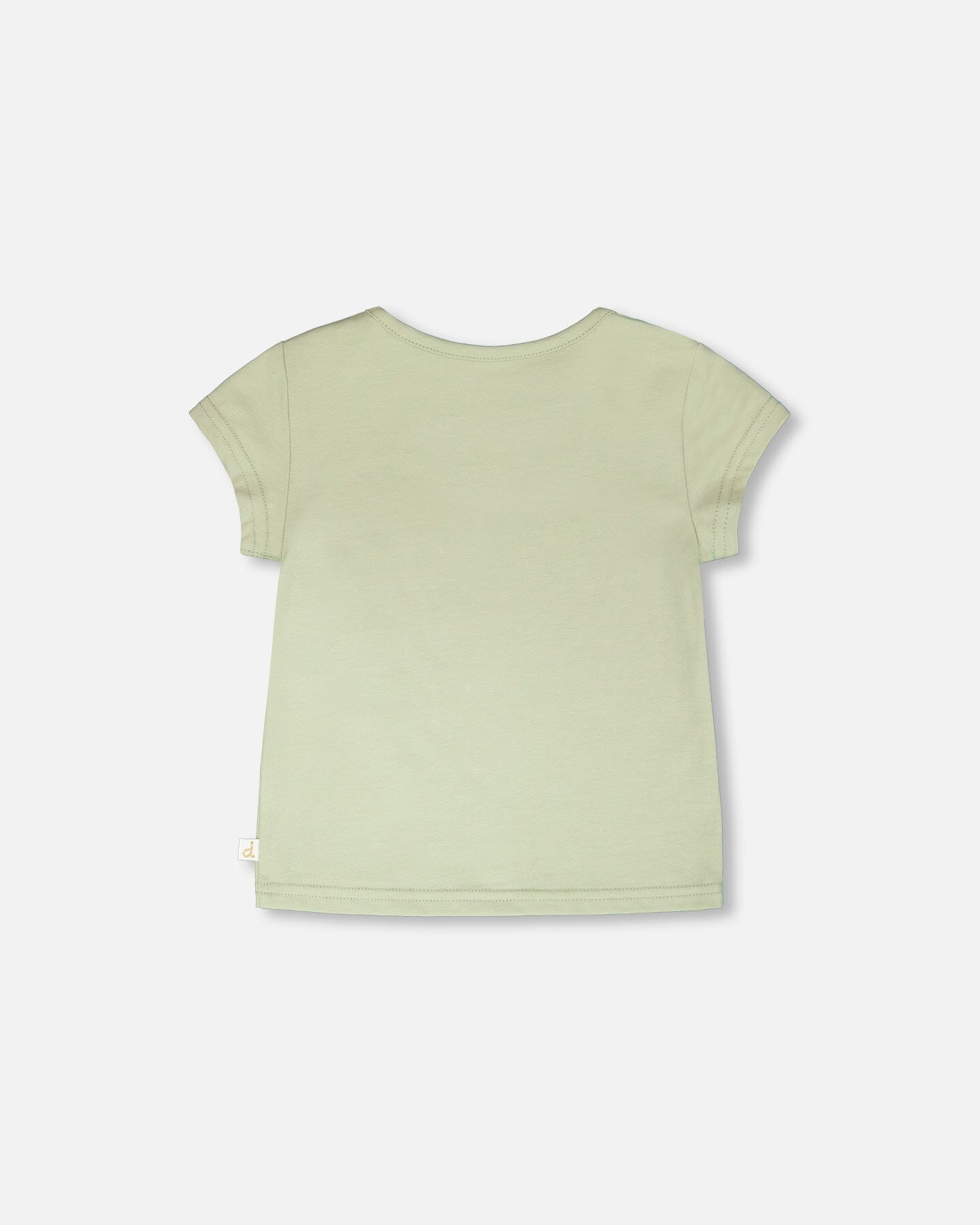 Organic Cotton Jersey T-Shirt Light Khaki Green-2