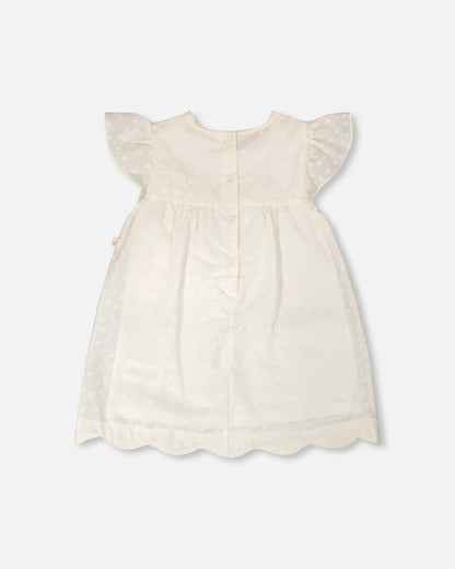 Printed Poplin Dress Off-White-2