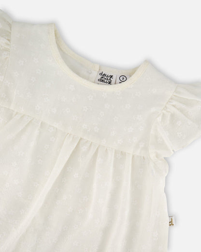 Printed Poplin Dress Off-White-3