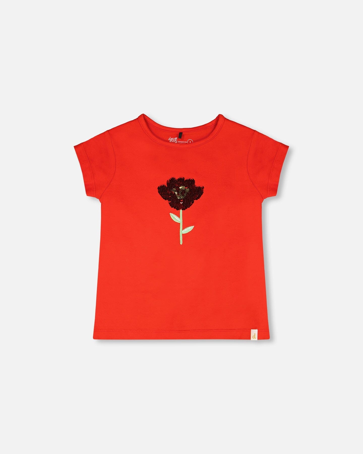 Organic Cotton Jersey T-Shirt Red-0