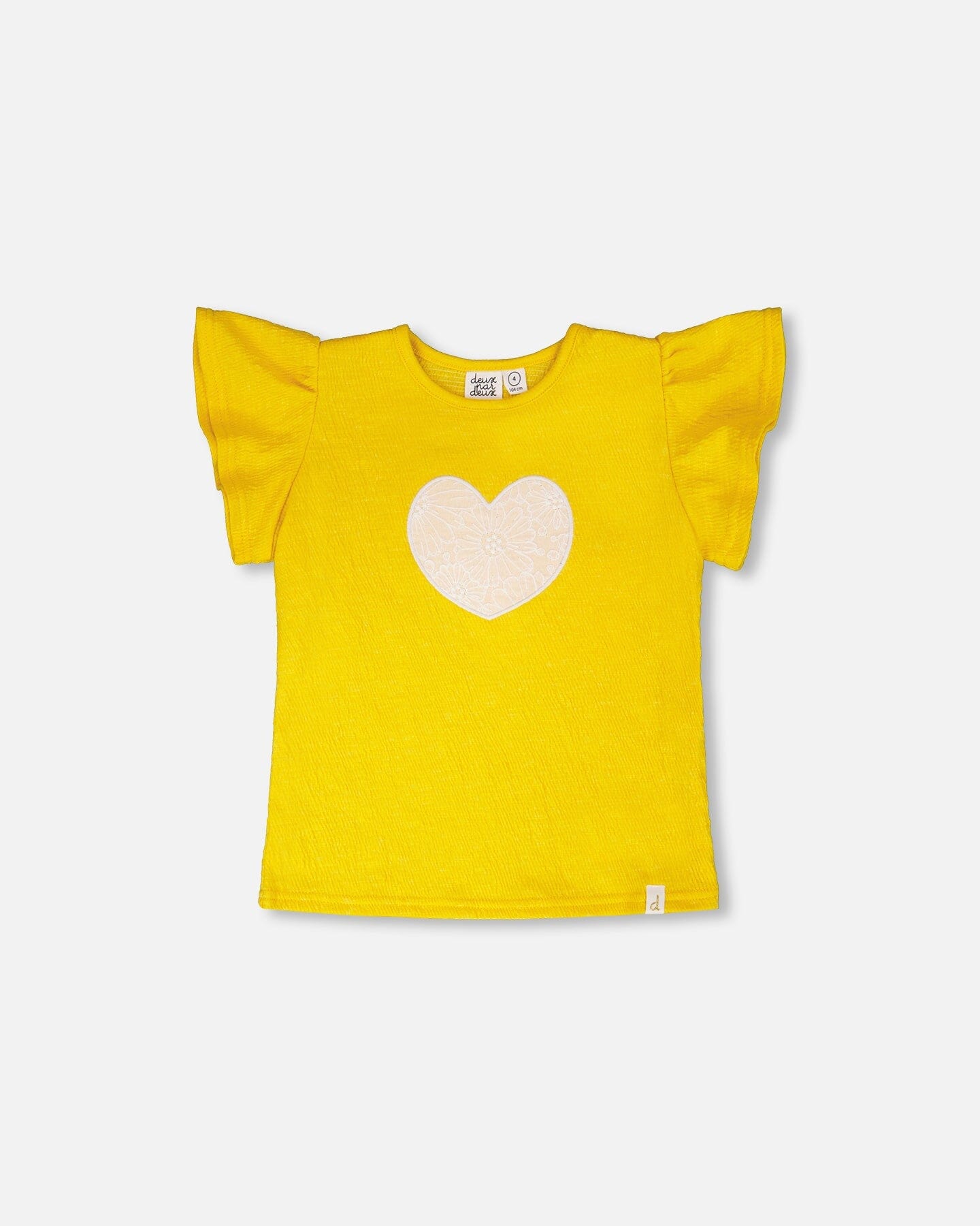 Crinkle Jersey Top Yellow-0
