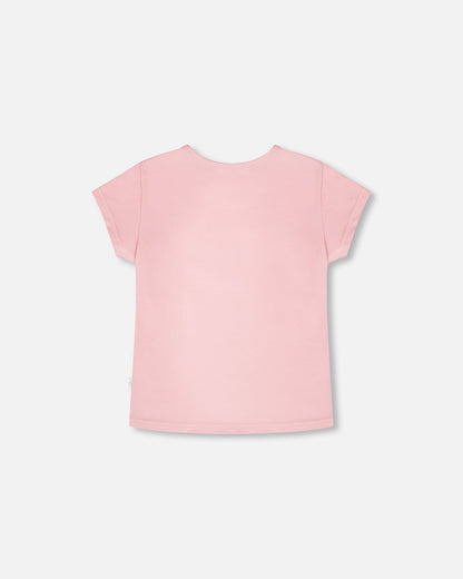 Organic Cotton Jersey T-Shirt Dusty Pink-2