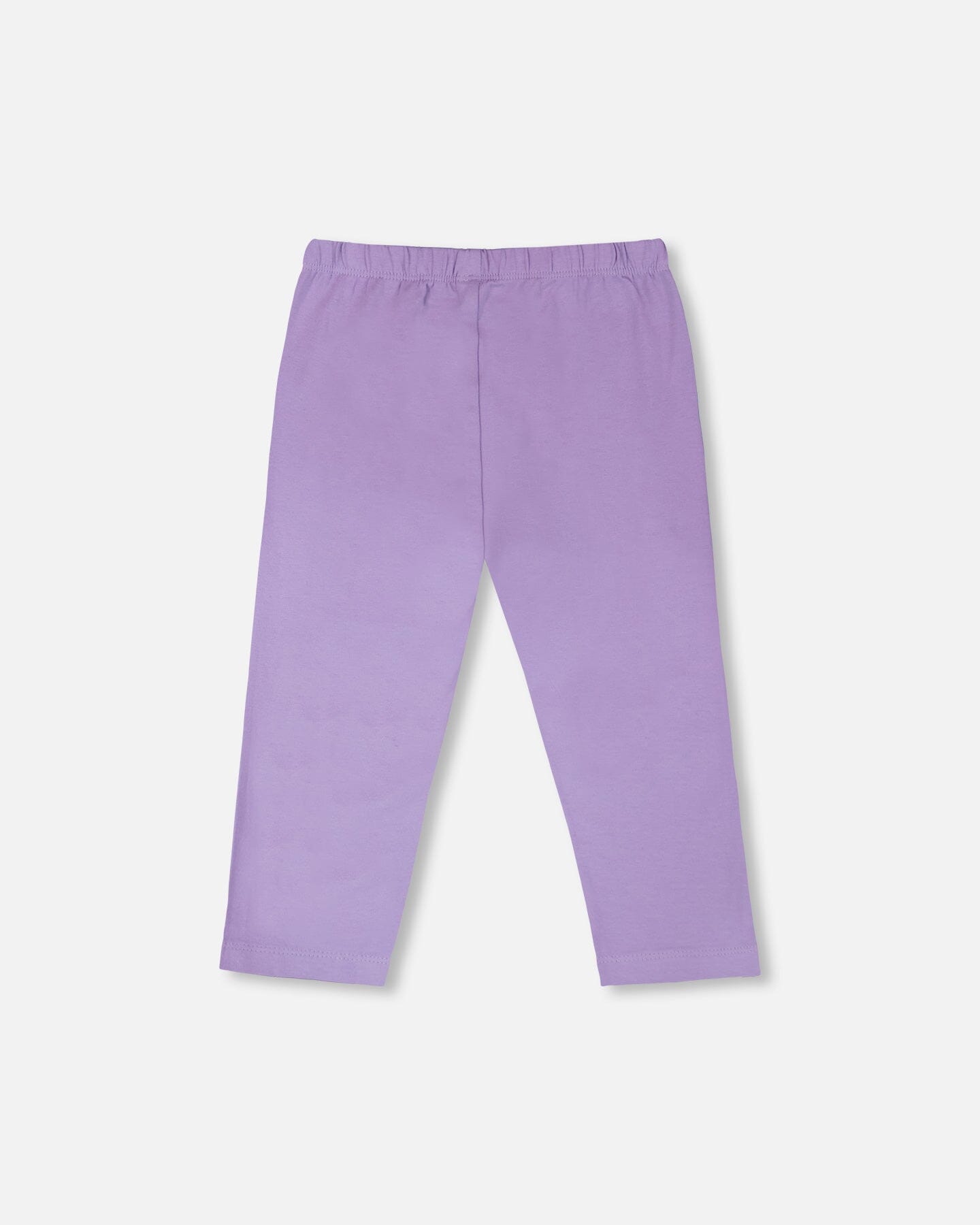 Organic Cotton Jersey Capri Mauve With Knee Screen Hearts Appliqués-2