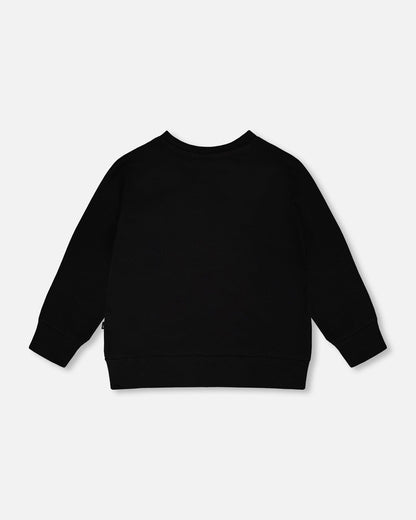 Organic Cotton Jersey Long Sleeve T-Shirt Black-4
