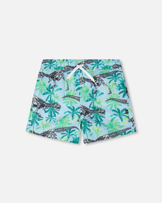 Boardshorts Blue Skeleton Print-0