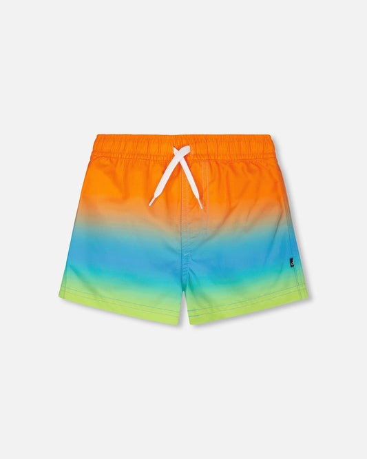 Boardshorts Orange Blue And Green Gradient-0