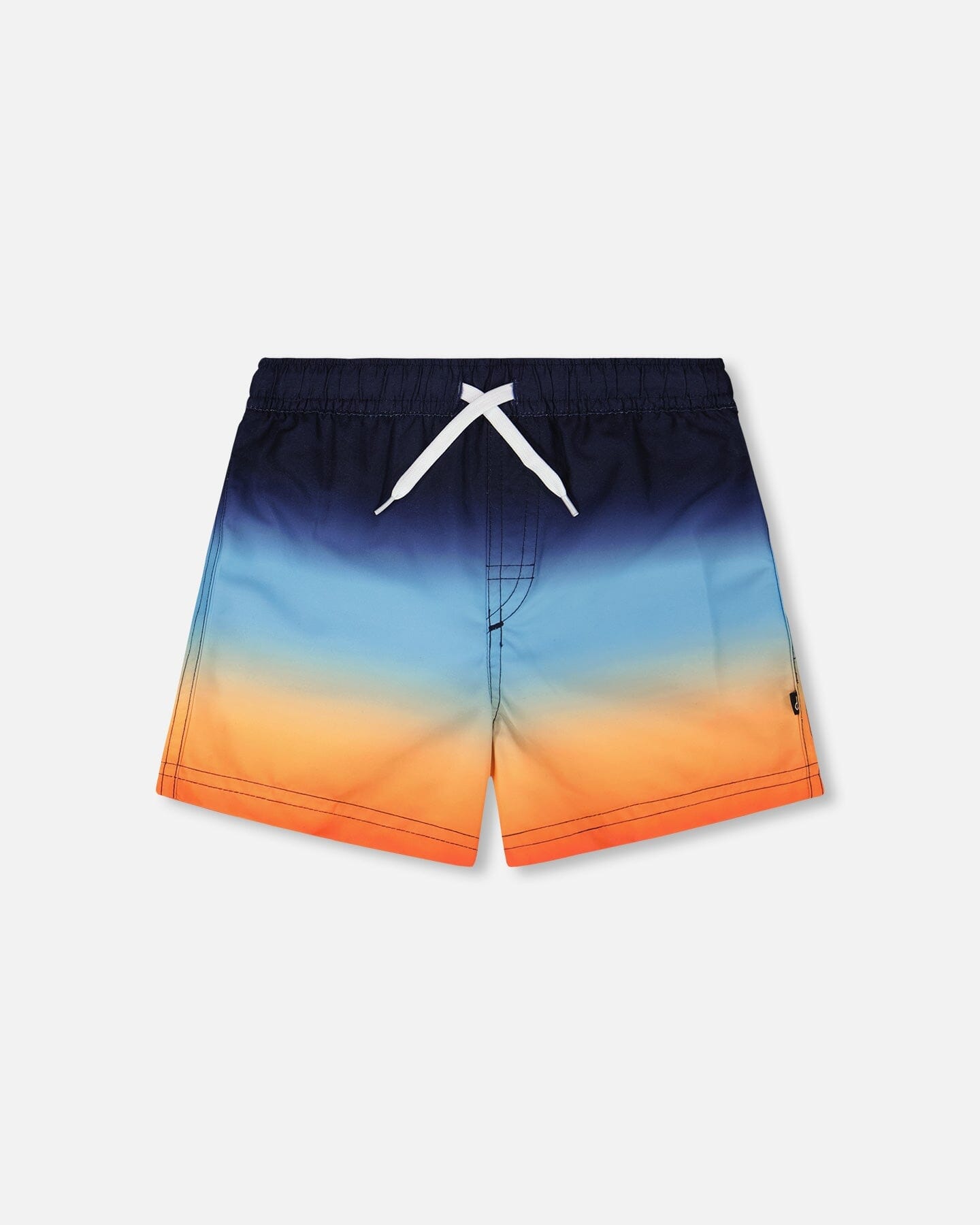 Swim Trunks Blue And Orange Gradient-0