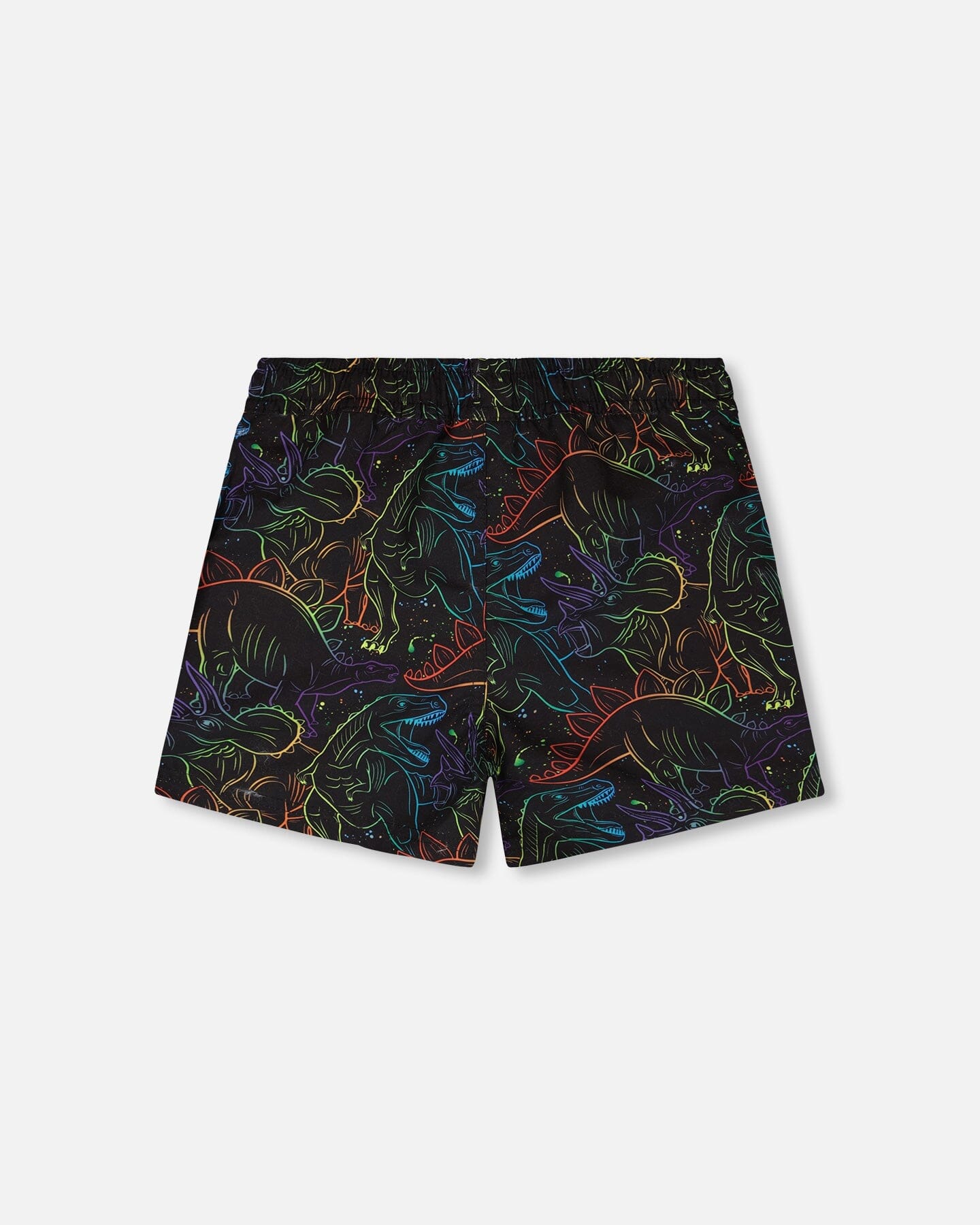 Swim Trunks Black Dinosaur Print-3