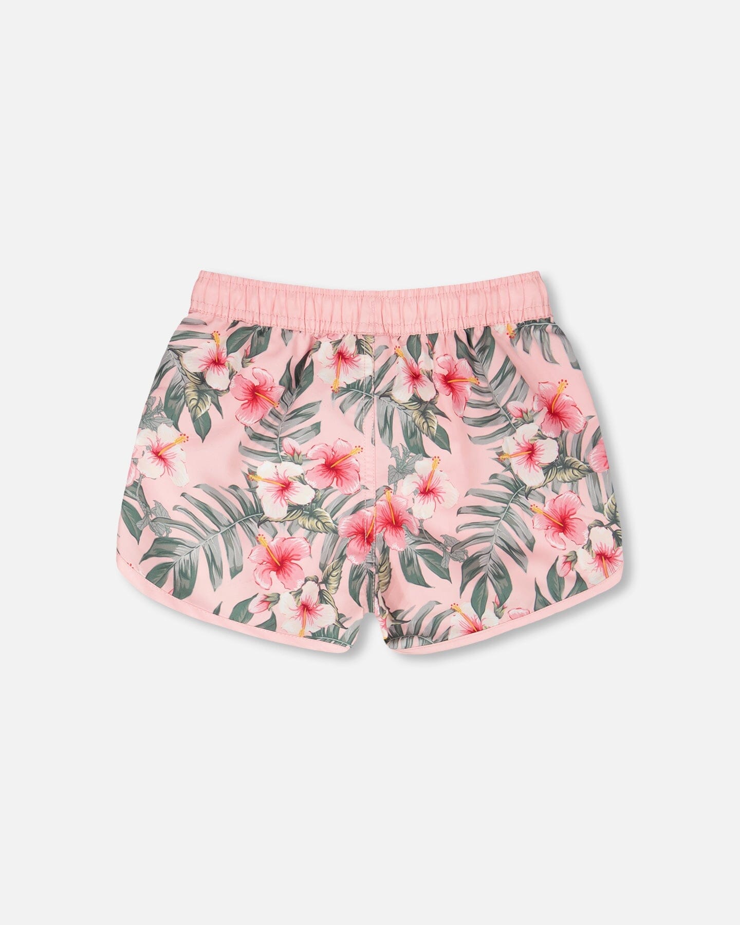 Swim Shorts Pink Hibiscus Print-2