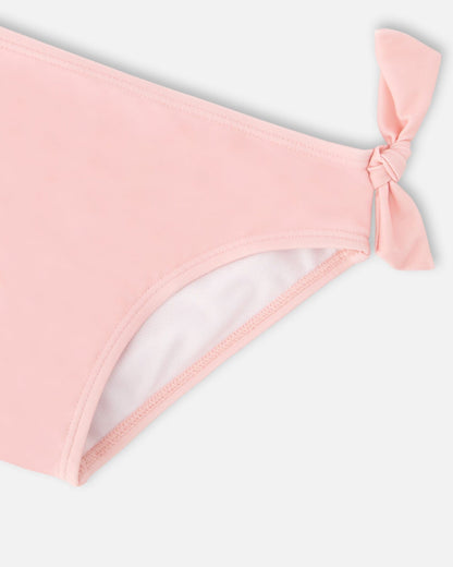 Two-Piece Swimsuit Pink Hibiscus Print-4