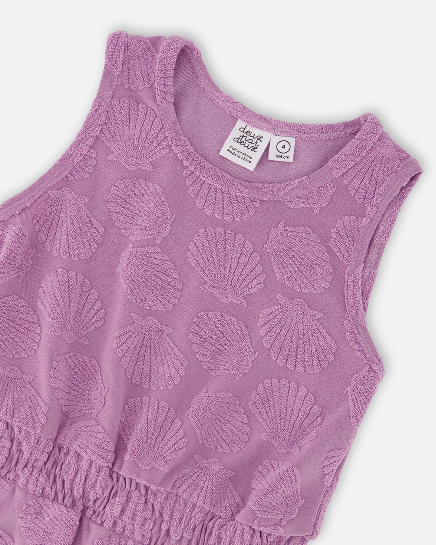 Terry Cloth Beach Dress Lilac-3