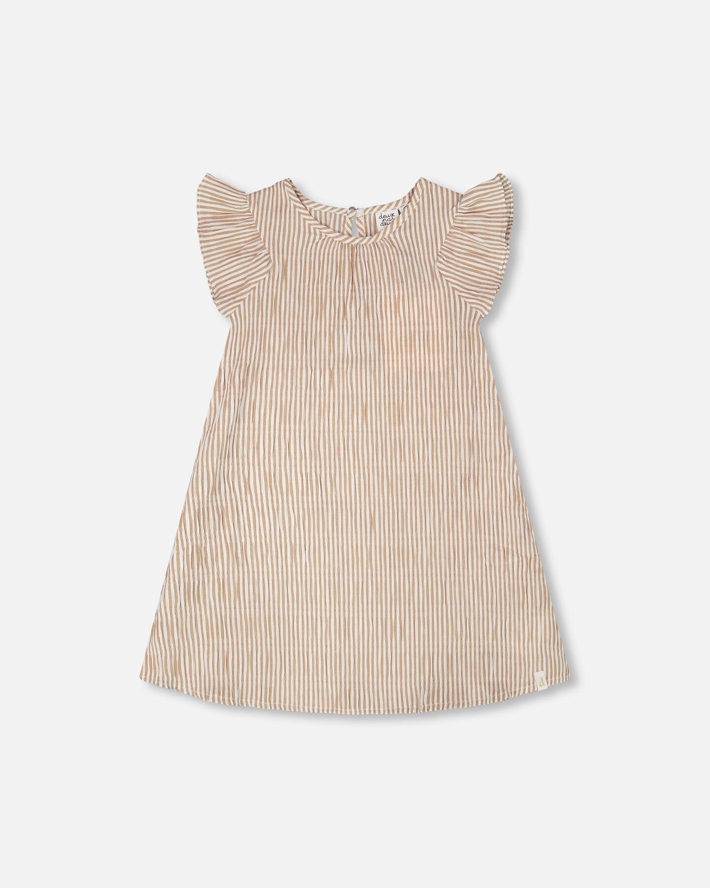 Striped Dress Off White And Sand-0
