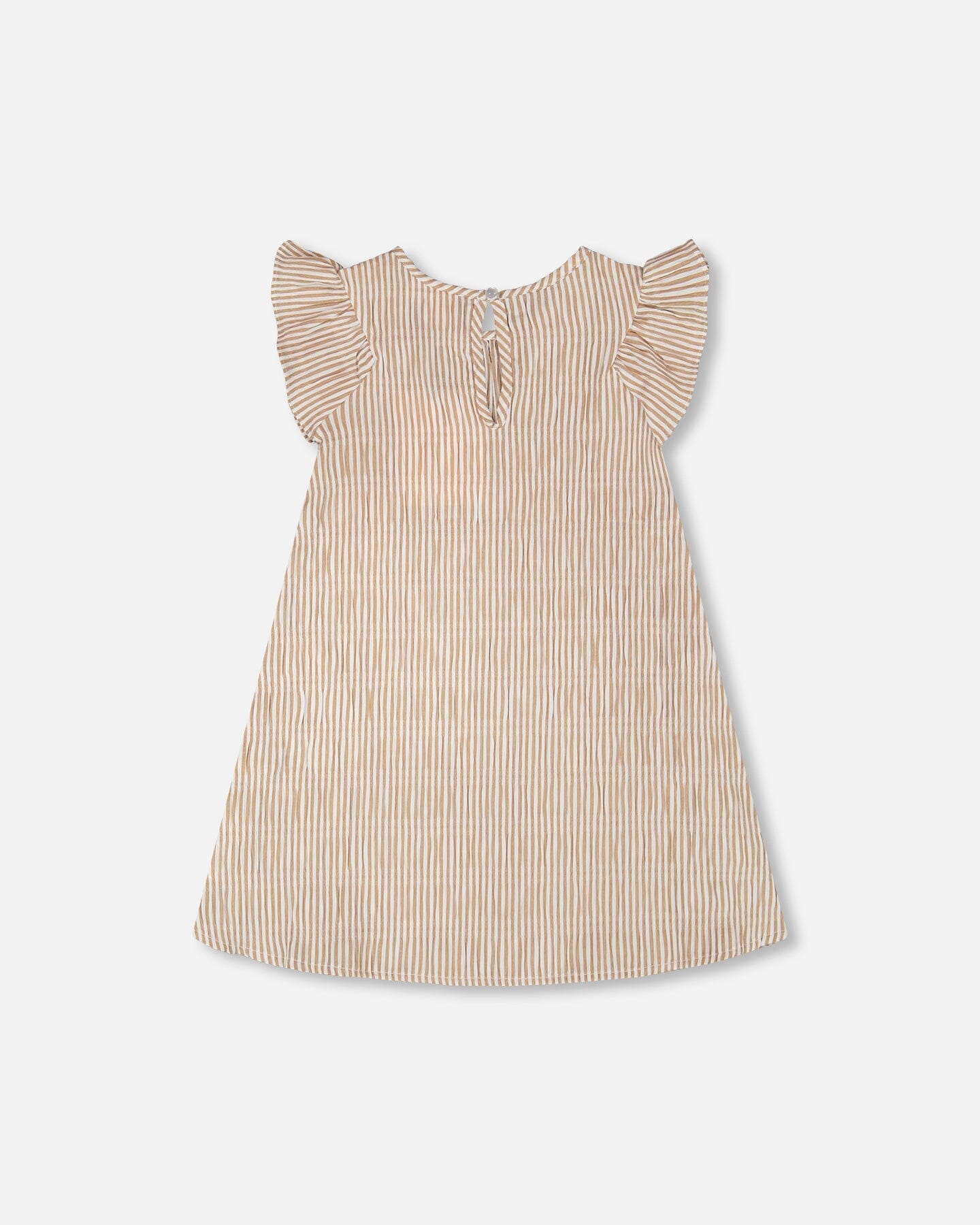 Striped Dress Off White And Sand-2
