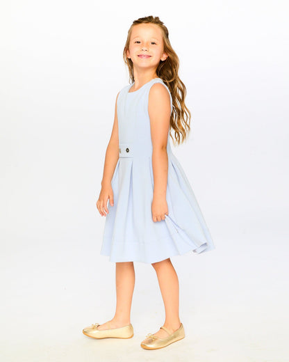 Sleeveless Neoprene Dress Lavender-1