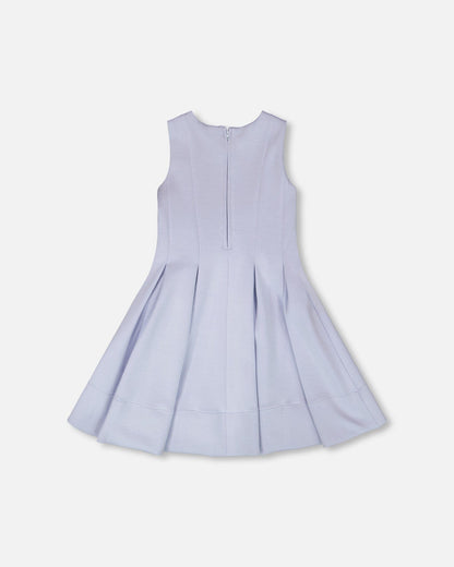 Sleeveless Neoprene Dress Lavender-2