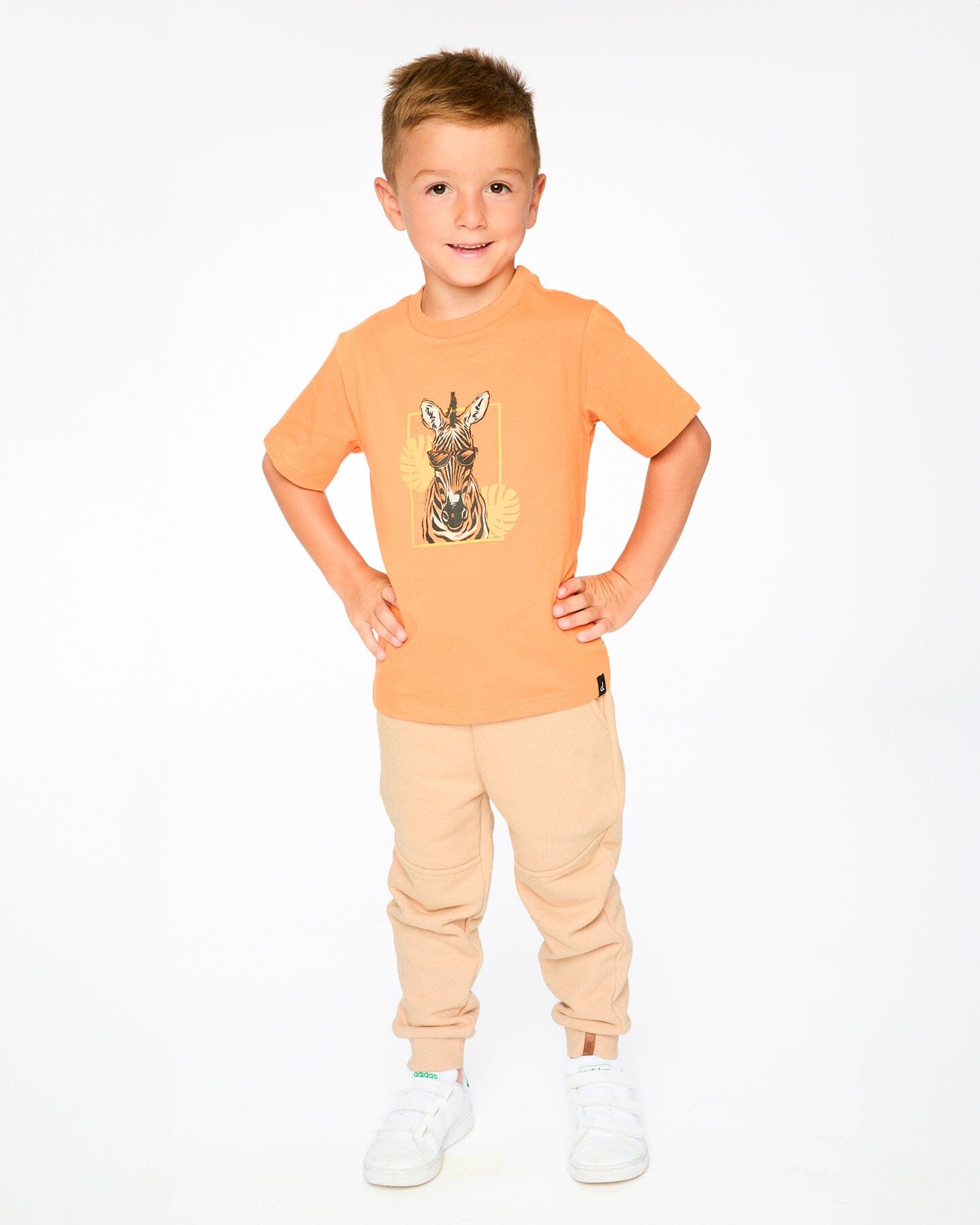French Terry Sweatpants Beige-1
